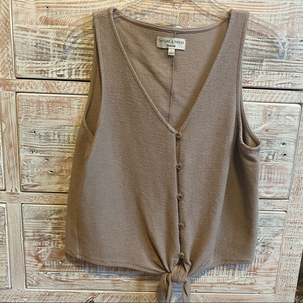 Madewell tie tank top